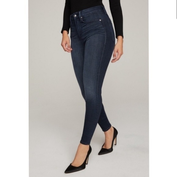 Good American Good Legs Blue600 High Rise Skinny Jeans - Picture 1 of 15